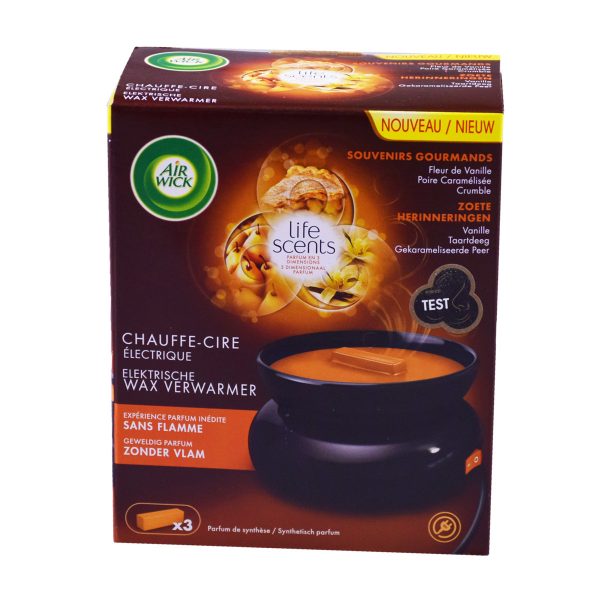 Airwick Waxverwarmer "Zoete Herinnering" - Apparaat + 3 geurblokjes
