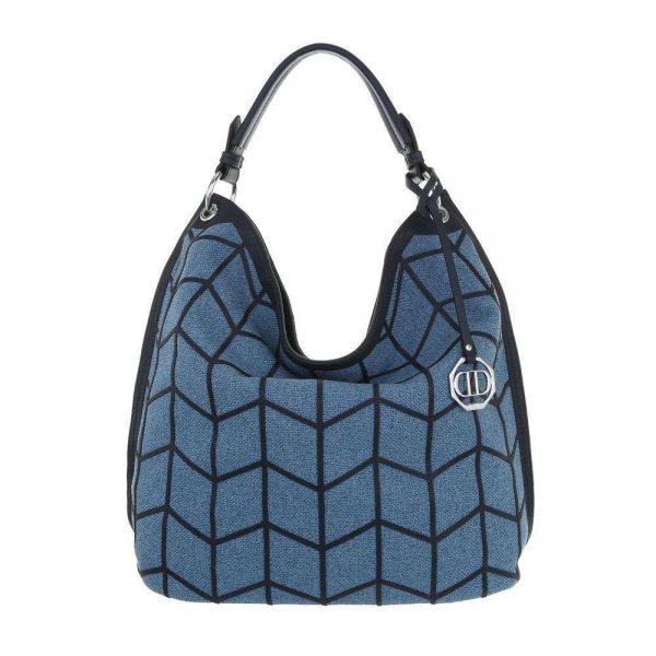 Handtas Blauw Afneembare Schouderriem 34 x 44 x 15 cm