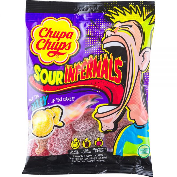 Chupa Chups Sour Infernals jelly 150gr