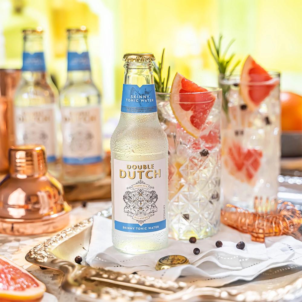 Double Dutch Skinny Tonic Water 4 x 200ml - Afbeelding 2