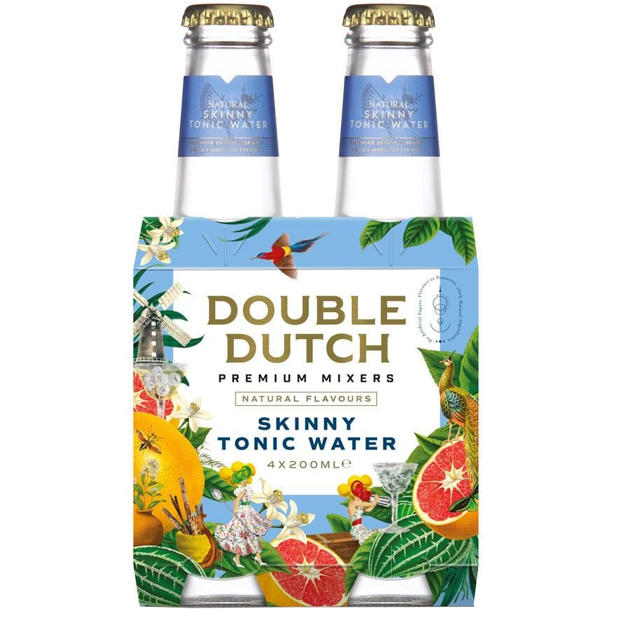 Double Dutch Skinny Tonic Water 4 x 200ml