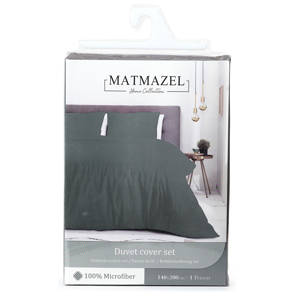 Dekbedovertrek 1-Persoons -140x200cm + 50x70cm “Quiet Shade” - Afbeelding 2