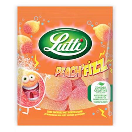 Lutti Snoepzak Peach Fizz 180g