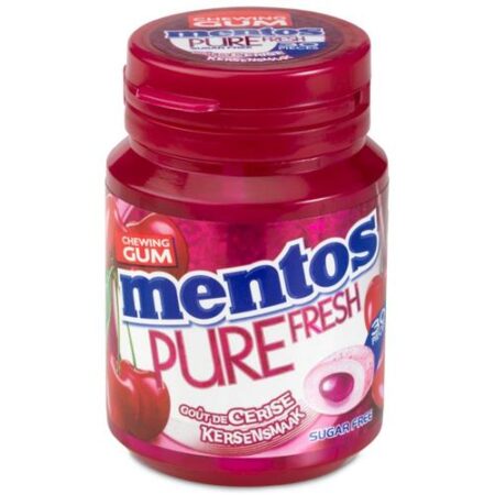 Mentos Kauwgom Pure Fresh Cherry 60g - Kauwgom met Kersensmaak