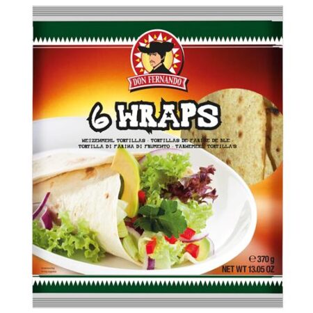 Don Fernando 6 Tortillas Wraps Met Tarwemeel 370g – 25cm