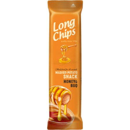 Long Chips Honey & BBQ 75g – Mashed Potato Snack – Honing & BBQsmaak