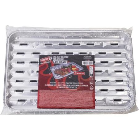 Aluminium grillschalen BBQ 5 stuks medium voor schoon en veilig grillen