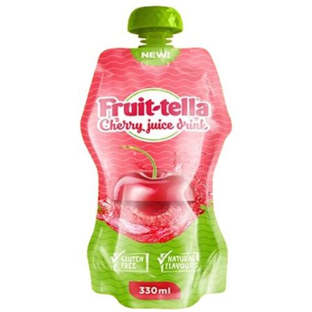 Fruit-tella Cherry Juice Drink 330ml verfrissend kersensapje