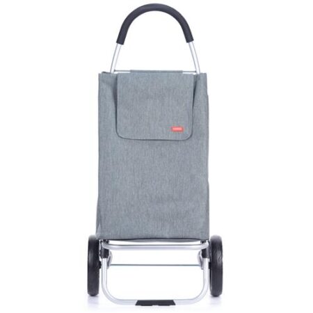 Groen-grijze boodschappentrolley 50 liter – opvouwbaar & stevig