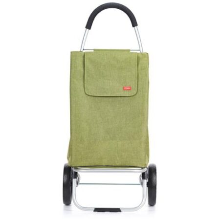 Felgroene boodschappentrolley 50 liter – licht, opvouwbaar en stevig