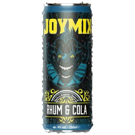 Joymix Rum Cola 250ml blikje – rum-cola mixdrank 4% alcohol