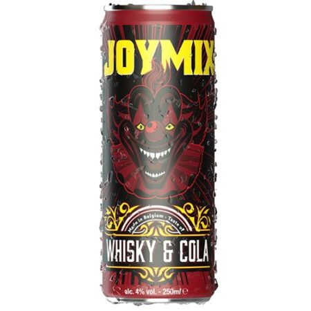 Joymix Whiskey Cola 250ml blikje – mixdrank met 4% alcohol