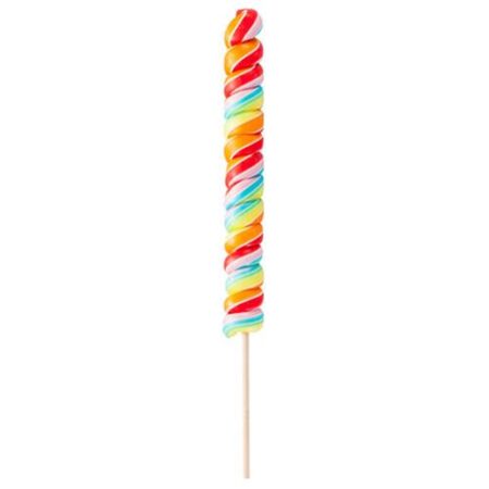 Regenboog Spiral Lolly Lang 125g | Kleurrijke Grote Swirl Lolly