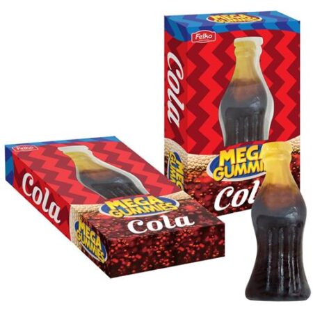 Mega Gummies Cola 600g 1 stuk grote gummy cola fles snoep