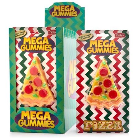 Mega Gummies Pizza 120g 1 stuk grote gummy pizza snoep