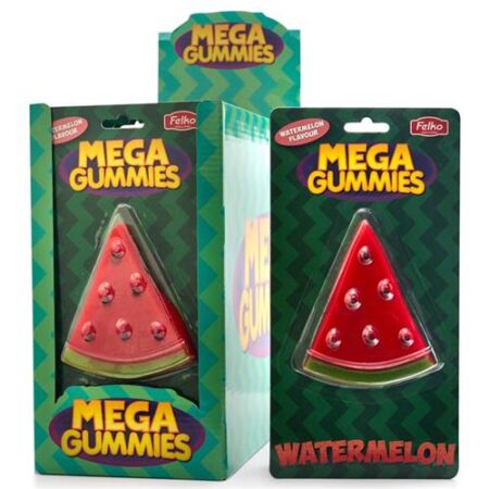 Mega Gummies Watermelon 120g 1 stuk grote gummy watermeloen snoep