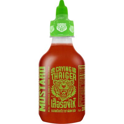 Crying Thaiger Mustard Sauce 200ml – pittige sriracha met mosterd