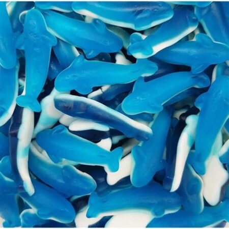 Frisia Snoepjes Orka's 1,5kg – Bulk Snoep – Zachte Blauwe Dolfijnsnoepjes