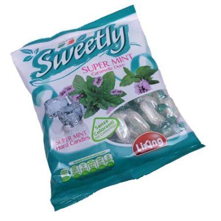 Sweetly Snoep "Super Mint" 285g - Zuurtjes Met Muntsmaak - Apart Verpakt