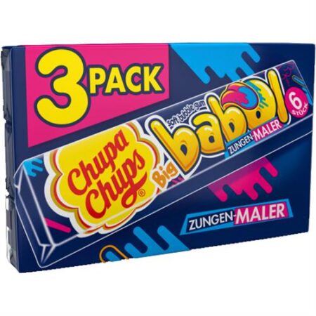 Chupa Chups Kauwgom Zungen Maler 3x27,6gr - Tongschilder Kauwgom - 3-Pack