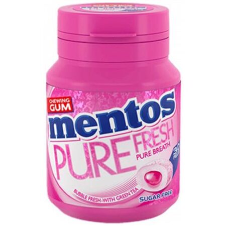Mentos Kauwgom Pure Fresh Sugar Free 60g - Suikervrije Kauwgom - 30 Stuks