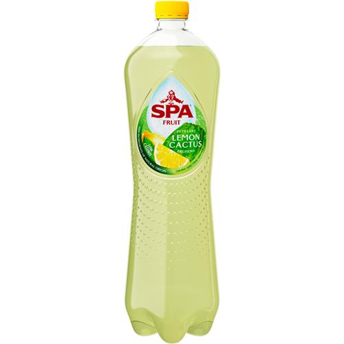 Spa Fruit Lemon Cactus – Limonade – Citroen & Cactus Smaak – Bruisend – 1,25L- PET Fles