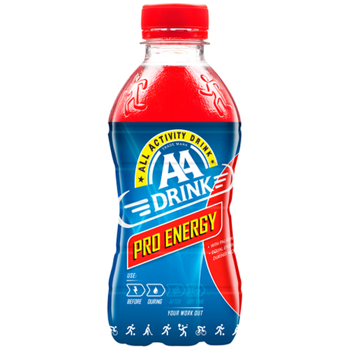 AA Drink Pro Energy 330ml – PET Fles – Voor & Tijdens Sport – Toegevoegde Isomaltulose