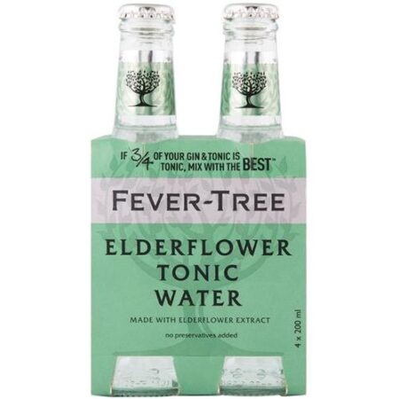 ​Fever-Tree Elderflower 4x200ml – Verfrissende vlierbloesem tonic