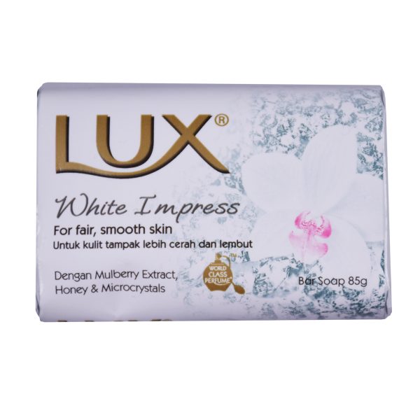 Lux zeepblok white impress 85gr