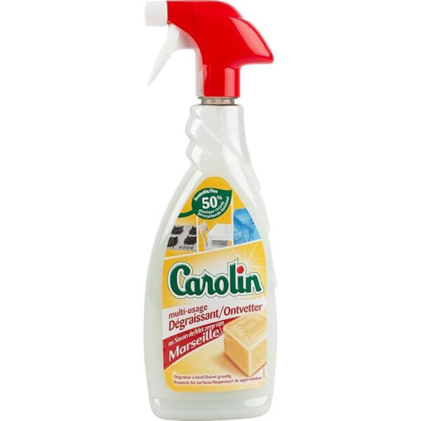 Carolin Ontvetter Met Zeep Van Marseille 650ml - Multi-Gebruik - Ontvet Grondig - Spray