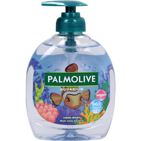 Palmolive Handzeep Met Pompje "Aquarium" 300ml - Vegan Wasgel Voor Handen - Wast Bacteriën Weg - Afbeelding 3