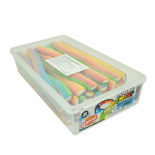 Damel Snoep Jumbo Zure Tutti Frutti Stokken 30st/1650gr