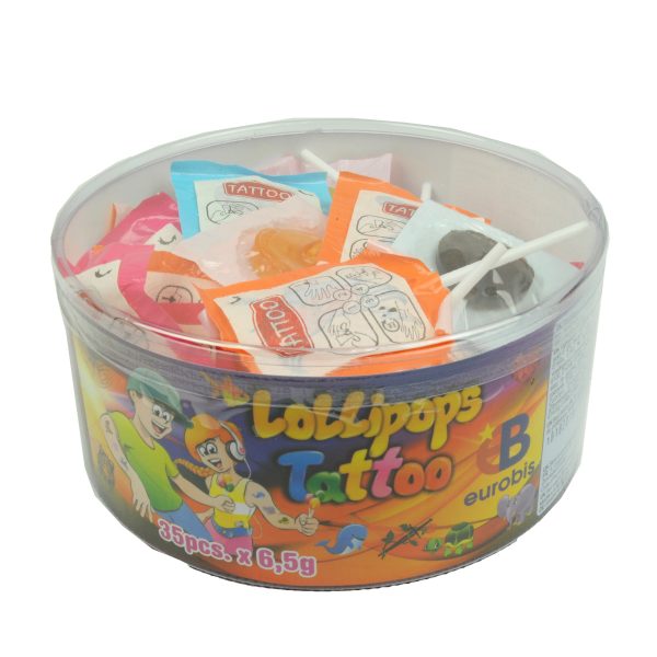 Eurobis Snoep "Tattoo Lolly's" 35stk