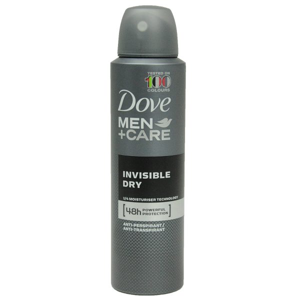 Dove Men Invisible Dry 150ml – Deodorantspray zonder witte strepen