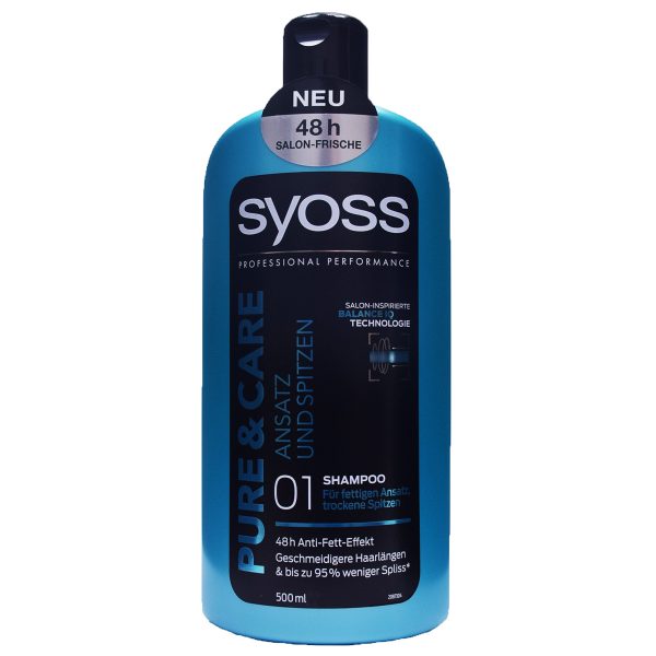 Syoss Shampoo "Pure & Care" 500ml