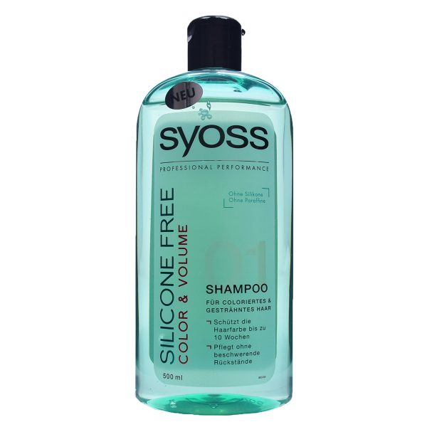 Syoss Shampoo "Silicone Free Color & Volume" 500ml