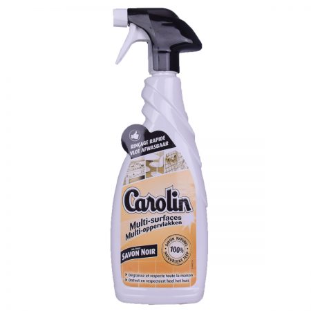 Carolin Savon Noir Multi-Oppervlakken Reiniger – 650ml krachtige reiniging met zwarte zeep.
