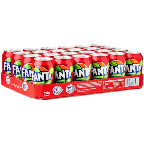 Fanta Strawberry & Kiwi 24 x 33cl - Afbeelding 3