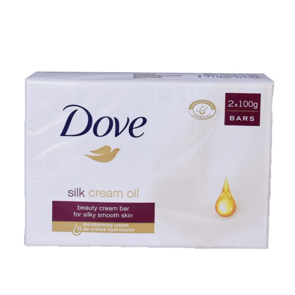 Dove Zeepblok "Silk Cream Oil" 2x100gr
