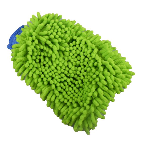 Cleany microvezel poetshandschoen in blauw