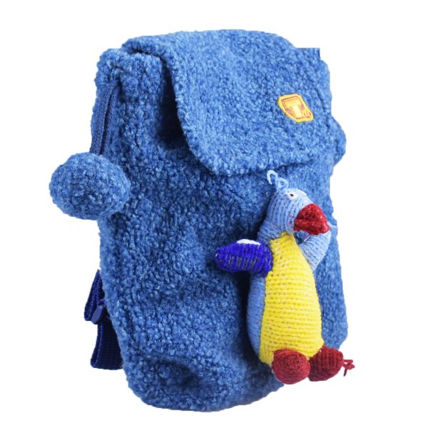 Kinderrugzak "Blauw met pinguin"