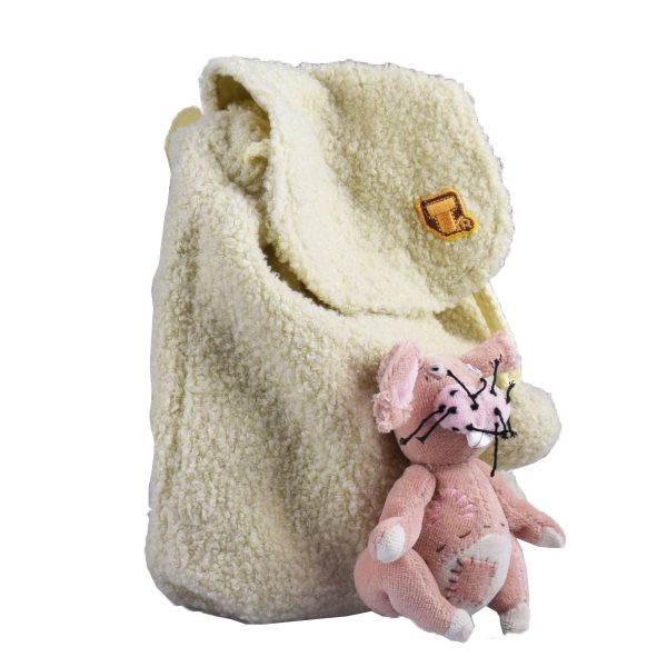 Kinderrugzak "Beige met konijn"