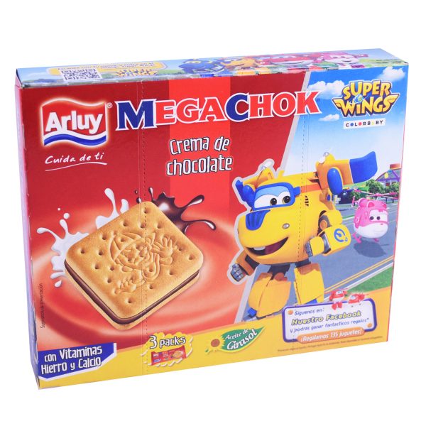 Arluy Super Wings Biscuits met Chocoladevulling 3x60g