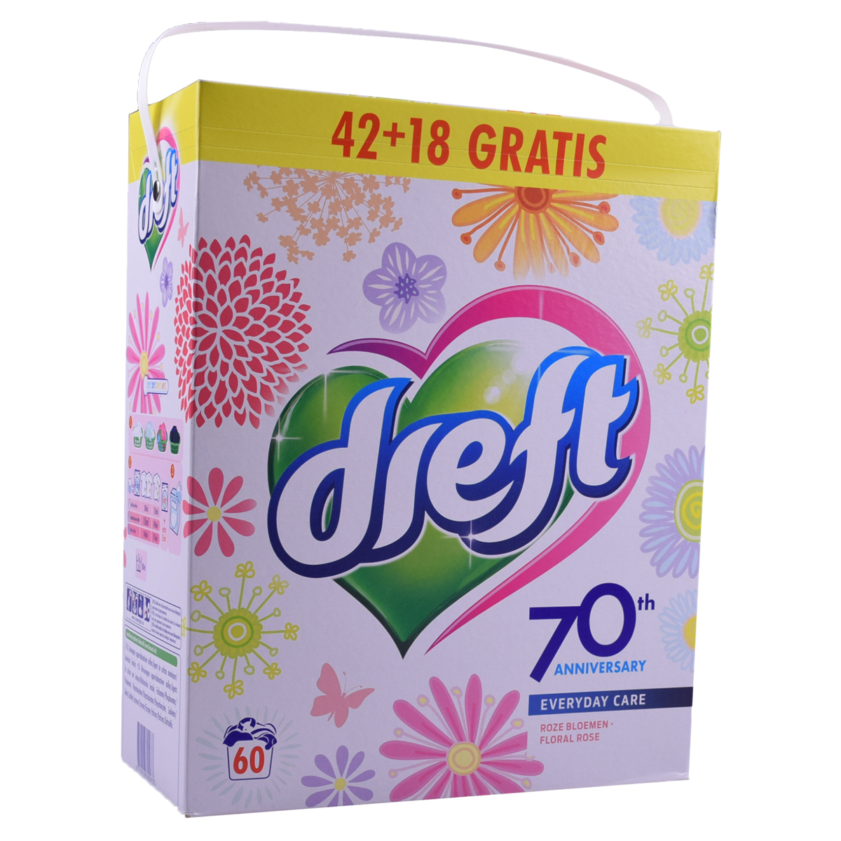 Dreft Waspoeder "Roze Bloemen" 60 Wasbeurten