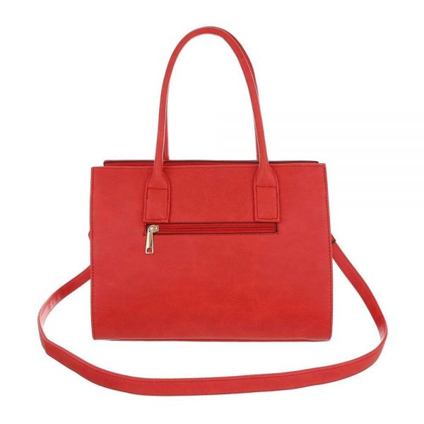 Handtas Rood Afneembare  Schouderriem 24 x 33 x 15 cm - Afbeelding 4