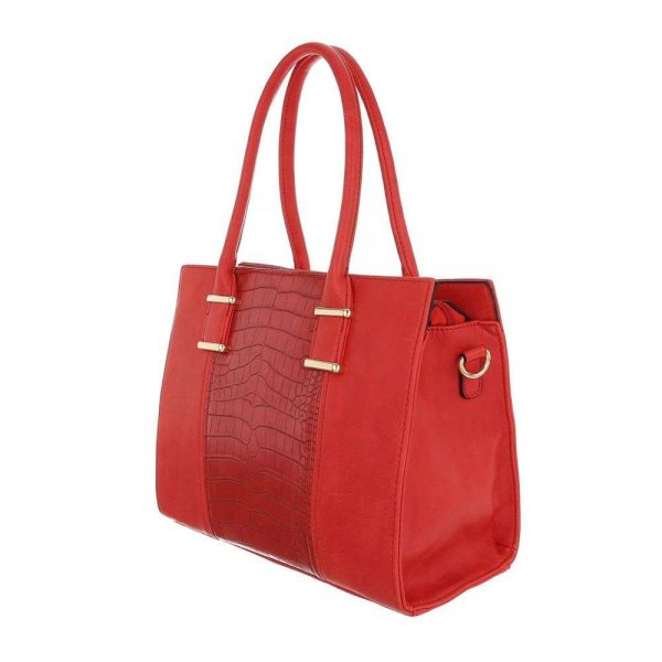 Handtas Rood Afneembare  Schouderriem 24 x 33 x 15 cm - Afbeelding 2