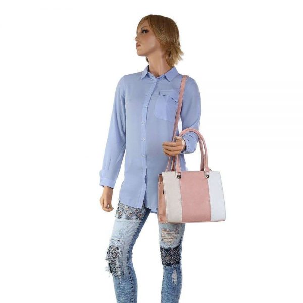 Handtas Roze Afneembare Schouderriem  24 x 27 x 12 cm - Afbeelding 2