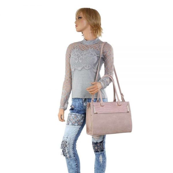 Handtas  Oud Roze Afneembare Schouderriem. 25 x 38 x 15 cm - Afbeelding 2
