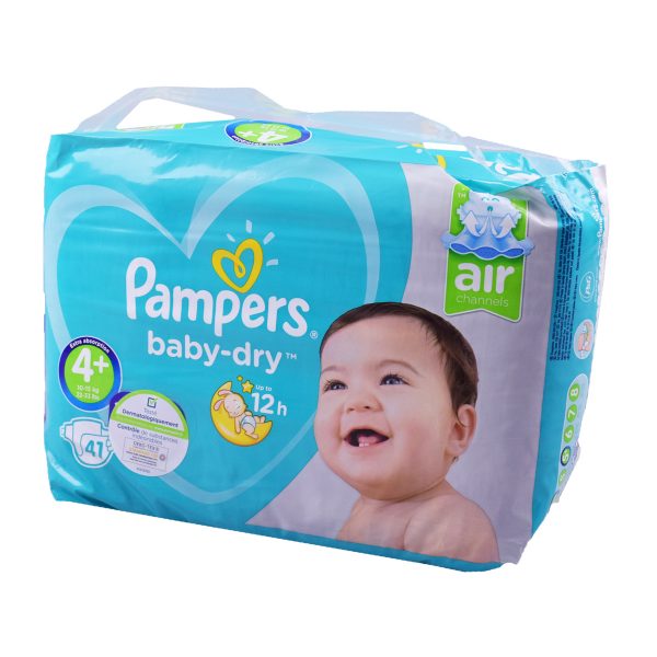 Pampers Baby Dry Maat 4+ -> 10-15kg 41Stuks
