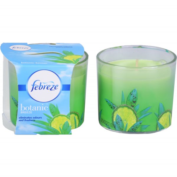 Febreze Geurkaars In Glas 100g "Botanic Breeze"